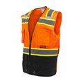 Radians SV51B TwoToned ColorBlocked Vest, HiVis Orange, Size XL SV51B-2ZOM-XL